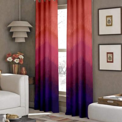 Elegant Maroon Blackout Curtains with Tie Backs for Bedroom and Living Room