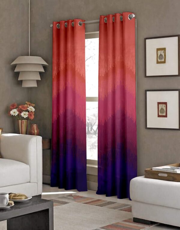 Elegant Maroon Blackout Curtains with Tie Backs for Bedroom and Living Room