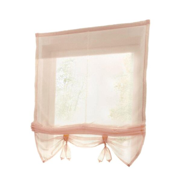 Elegant Roman Curtain Tie Up Shade for Stylish Window Valances in Wheat