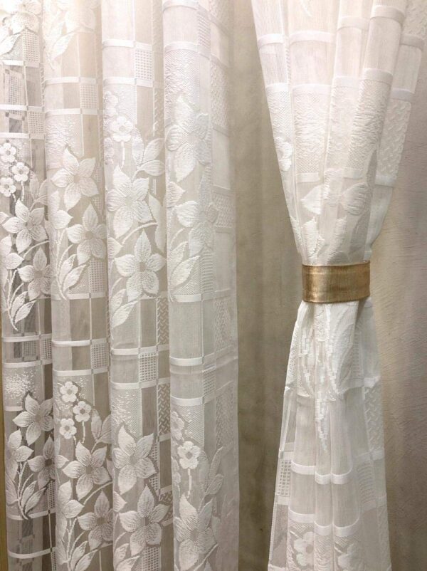 Elegant Sheer Curtains for Living Room and Bedroom - Set of 2