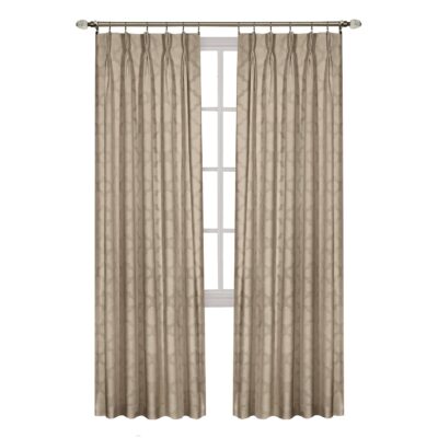 Elegant Windsor Pinch Pleat Curtains in Camel, 34×84″ for Your Home