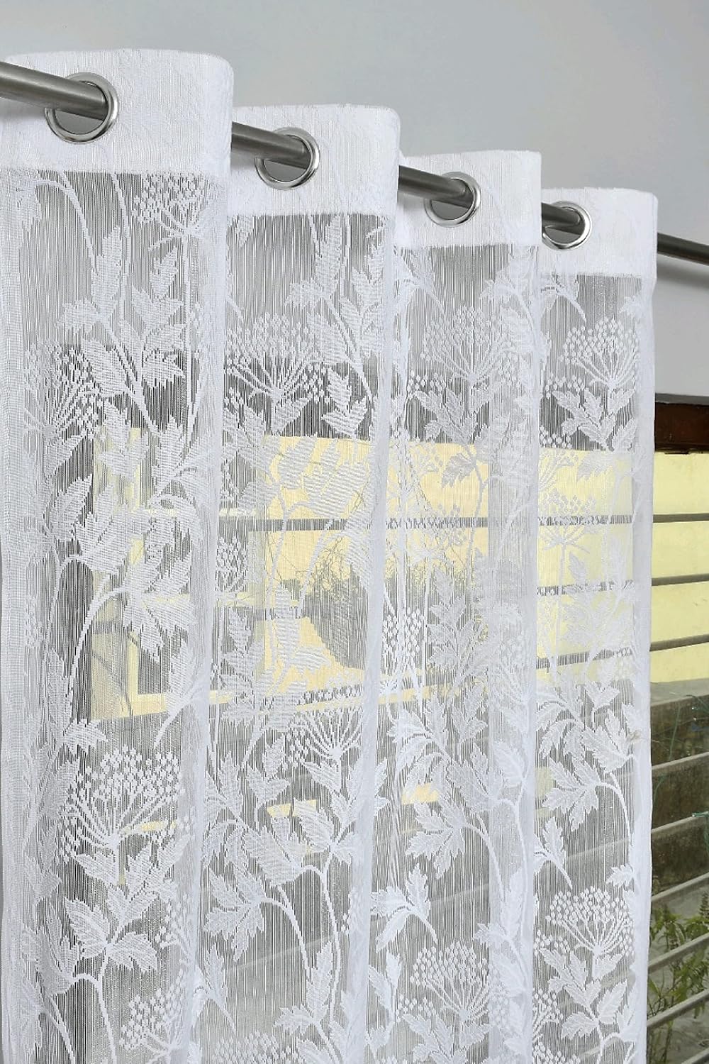 Elevate Your Space with Fabrilia Semi-Sheer Floral Curtains for Every Room