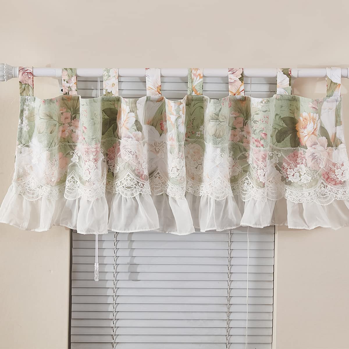 Fresh Garden Rose Cotton Valance: Perfect for Kids’ Rooms and Laundry Spaces