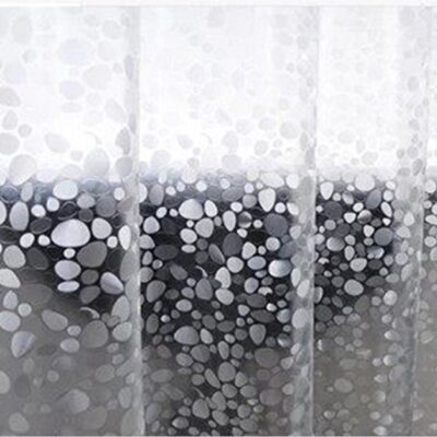 Kuber Industries PVC AC Curtain: Waterproof, Mold-Free, 7 Feet White Design