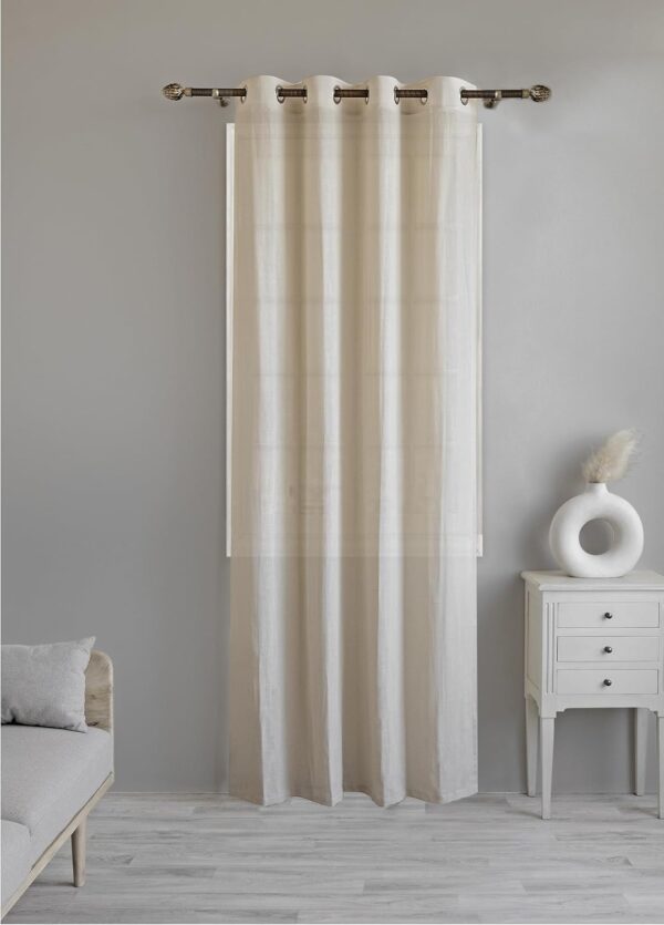 Natural Cotton Linen Sheer Curtains for Light Filtering in Any Room