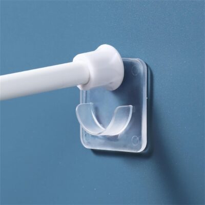 No Drill Curtain Rod Brackets: Adjustable Self-Adhesive Hooks for Home Use