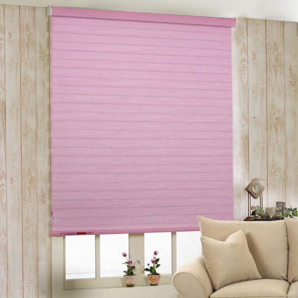 Pink Zebra Roller Shades for Windows: Dual Layer Light Filtering Privacy Solutions