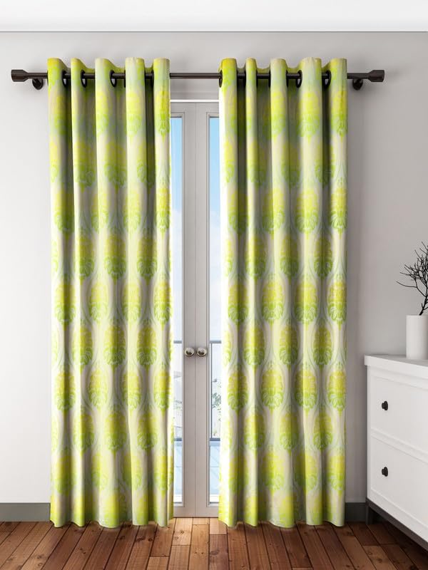 Transform Your Space with Premium Green Room Darkening Curtains – Set of 6