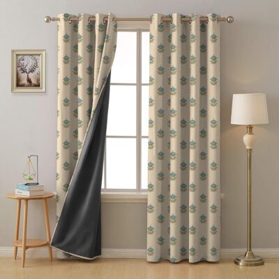 Premium Teal Blue Blackout Curtains – Heavy Fabric for Light Blocking