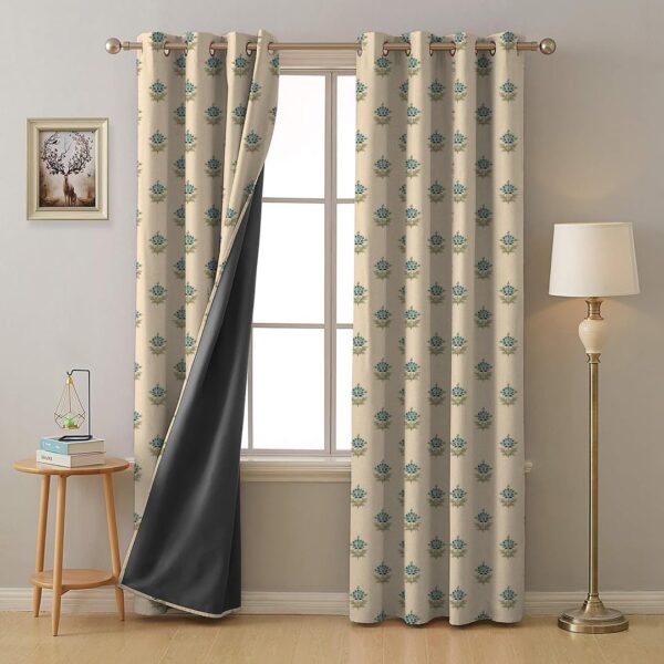 Premium Teal Blue Blackout Curtains - Heavy Fabric for Light Blocking