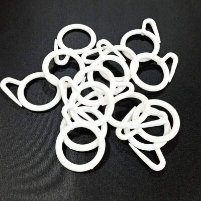 ProKart Premium Plastic Curtain Rings: Versatile Hooks for All Curtain Types