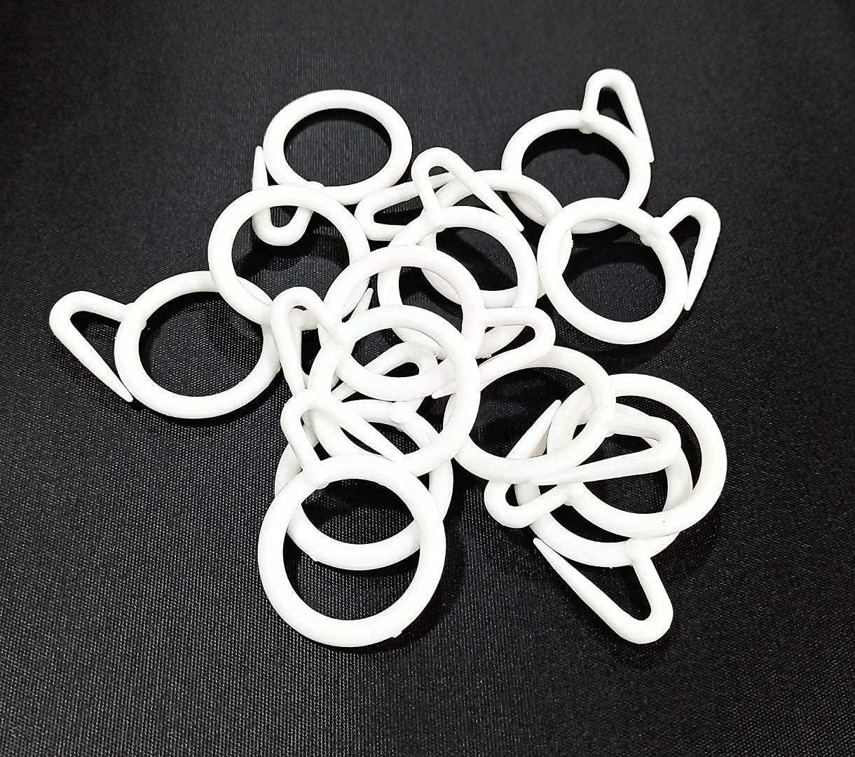 ProKart Premium Plastic Curtain Rings: Perfect Hooks for Any Curtain Style