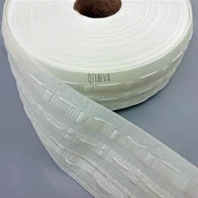 QZibeva 4 Inch Curtain Pleat Tape for DIY Pinch Pleat Drapes