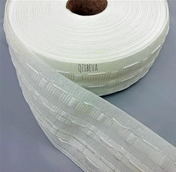 QZibeva 4 Inch Curtain Pleat Tape for DIY Pinch Pleat Drapes