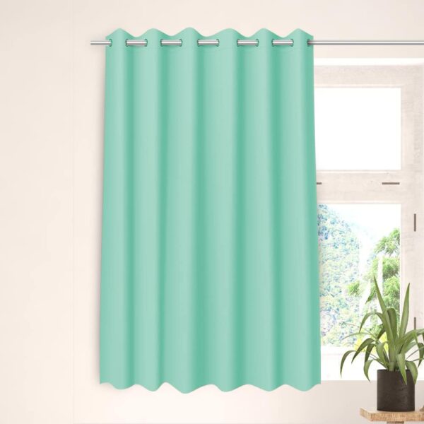 Room Darkening Aqua Blackout Curtains for Home & Office | Insulated Design