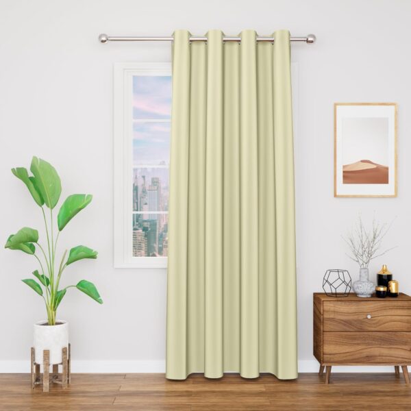 Room Darkening Blackout Curtain with Tie Back - Thermal Insulated & Noise Reducing