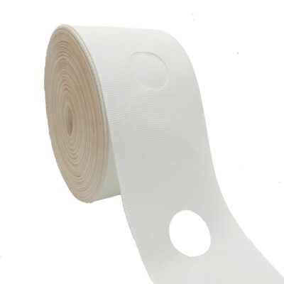 Shuttle Curtain Eyelet Hole Tape – White Fabric for Easy Installation