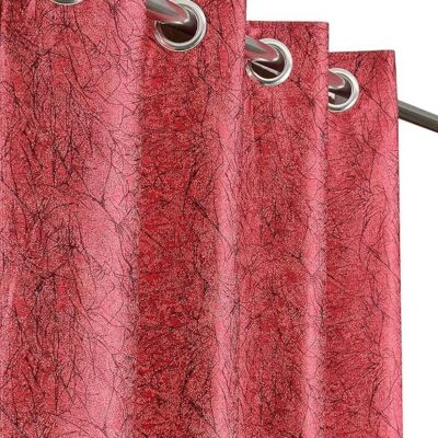 Softy Texture Red Blackout Curtains – Room Darkening Drapes Set of 2