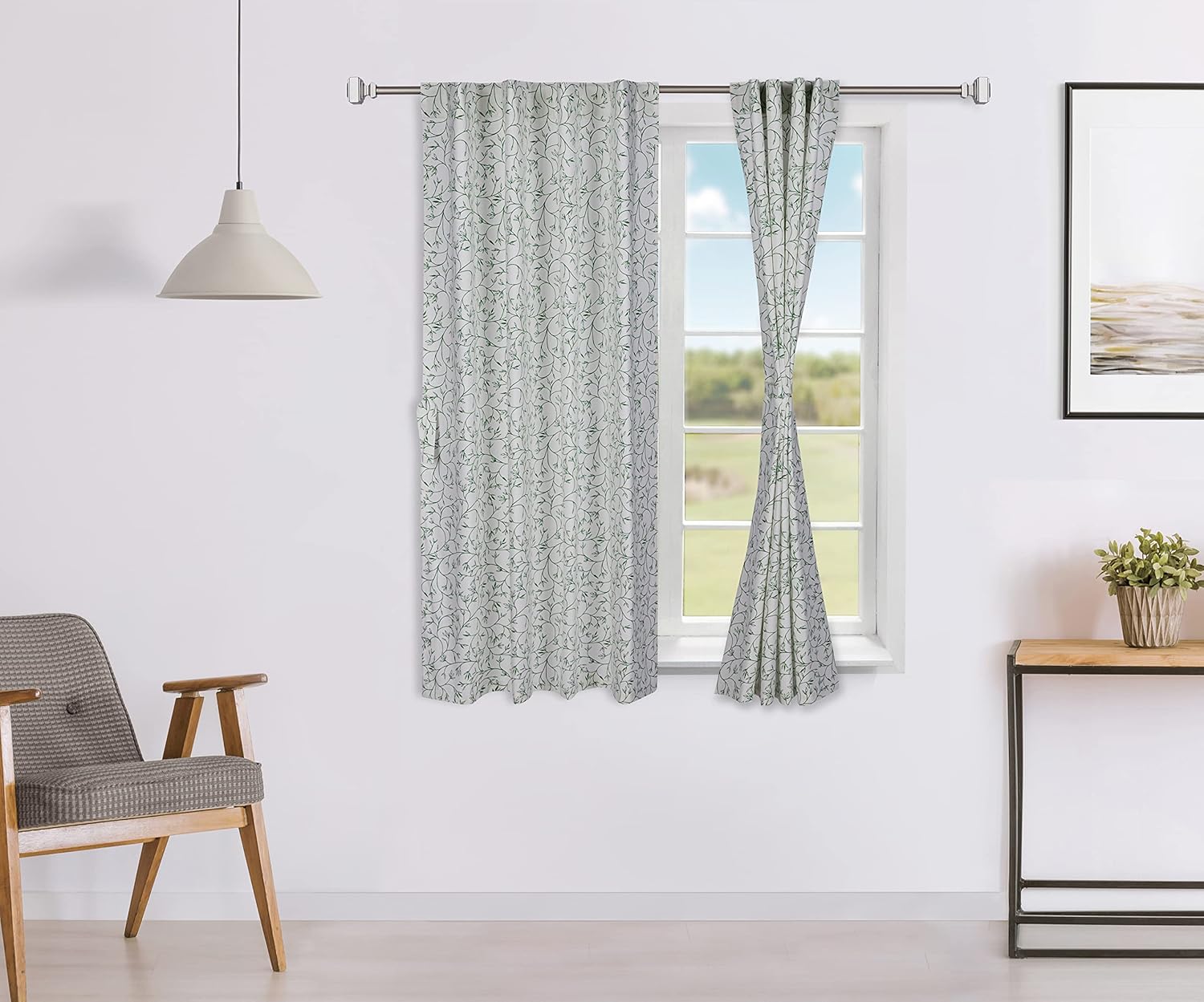 Transform Your Home with Solimo 100% Cotton Leafy Semi-Sheer Curtains