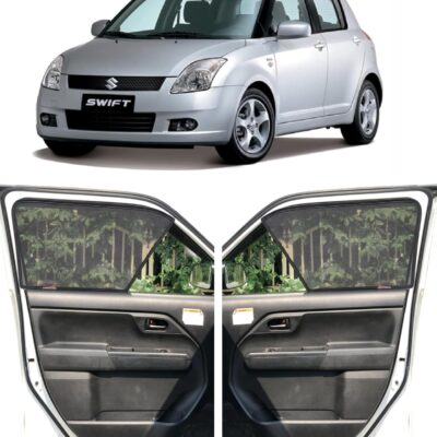 Sporty Magnetic Sun Shade Curtains for Maruti Suzuki Swift – Set of 4