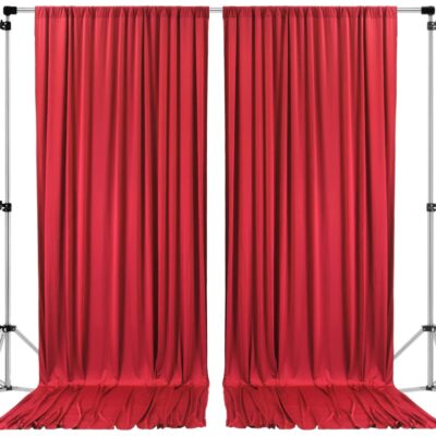 Stylish 10×10 Polyester Backdrop Curtains for Weddings and Home Decor