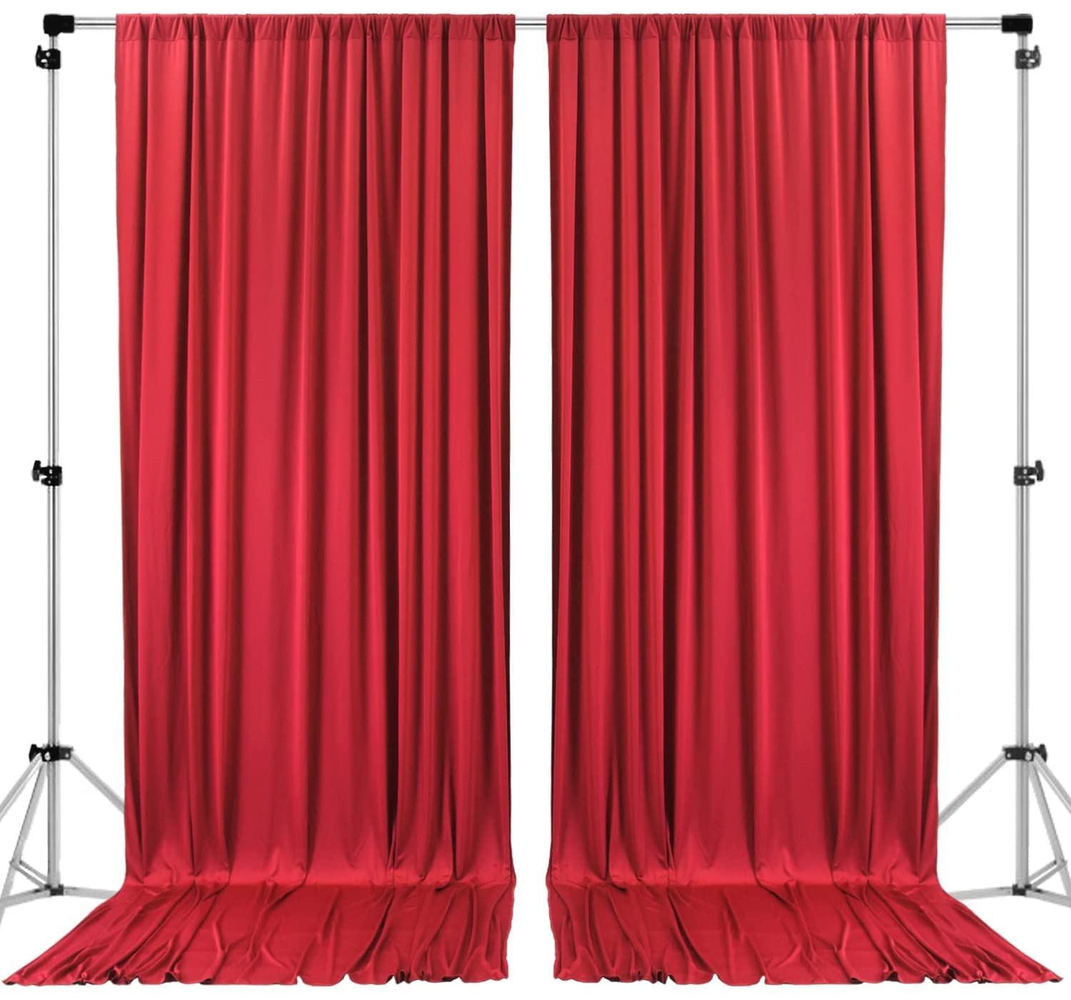 Stylish 10×10 Polyester Backdrop Curtains for Elegant Weddings and Home Decor