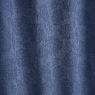 Stylish Blue Cotton Room Darkening Curtains for Easy Living – 2pc Set