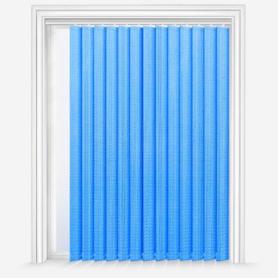 Stylish Blue Vertical Blinds for Windows: Perfect for Home and Balcony