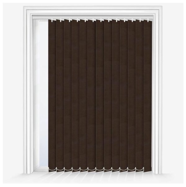 Stylish Brown Vertical Blinds for Home: Perfect for Windows and Doors