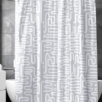 Stylish Mould Proof Shower Curtain – Quick-Drying, Heavy-Duty, Easy Install