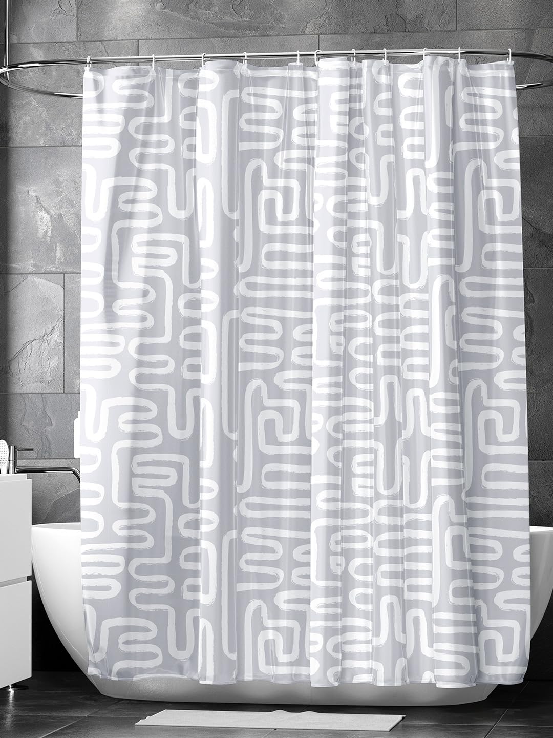 Stylish Mould Proof Shower Curtain: Quick-Drying, Heavy-Duty, and Easy to Install