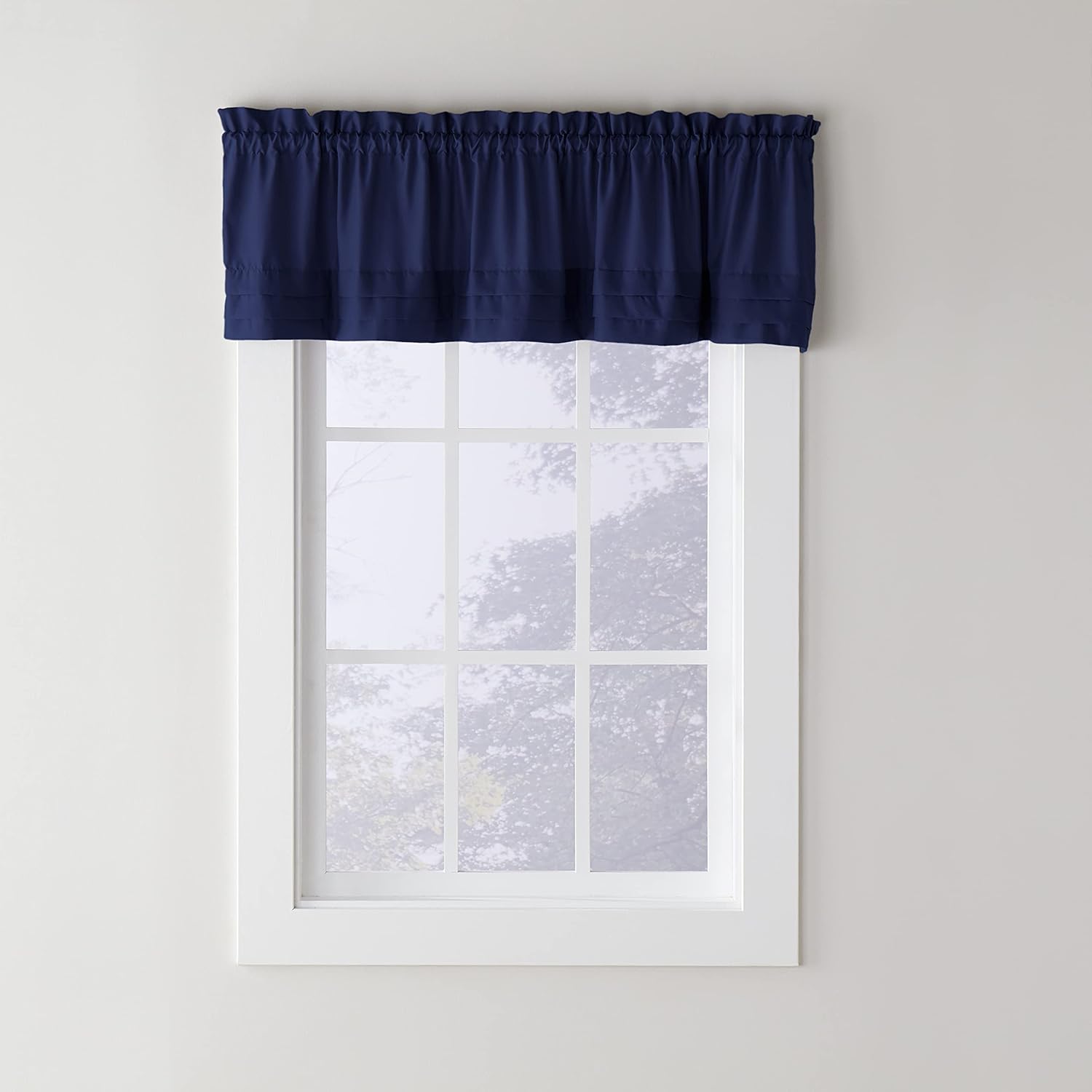 Stylish Navy Valance Curtain: Perfect Window Treatment for Any Home Decor