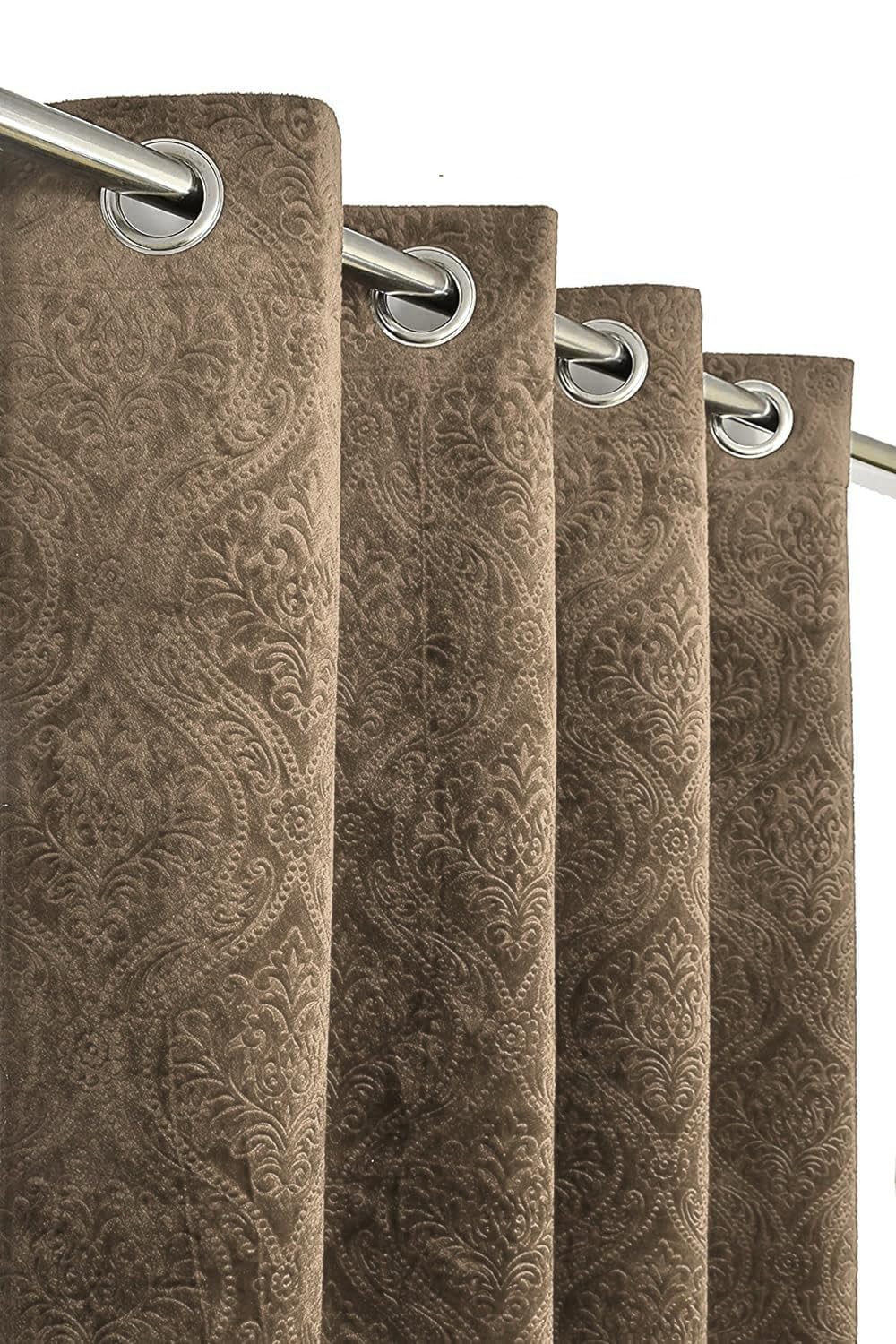 Stylish Velvet Embossed Door Curtains Set for Elegant Home Decor