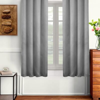 Thermal Insulated Blackout Curtains for Noise Reduction and Privacy – Set of 2