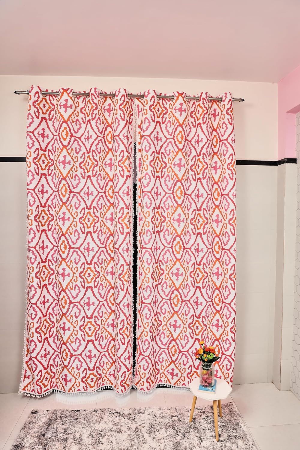 Transform Your Space with Tramb Printed Polyester Curtains for Total Privacy