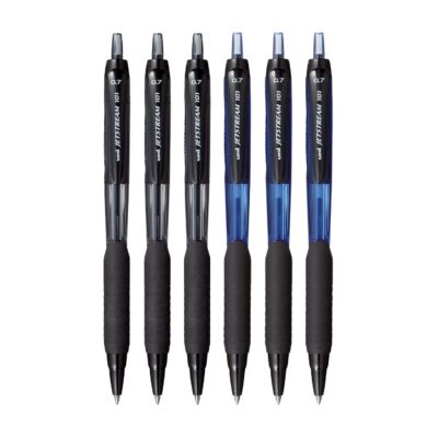 Uniball Jetstream SXN101: Quick Drying, Waterproof Roller Ball Pens in 6 Shades