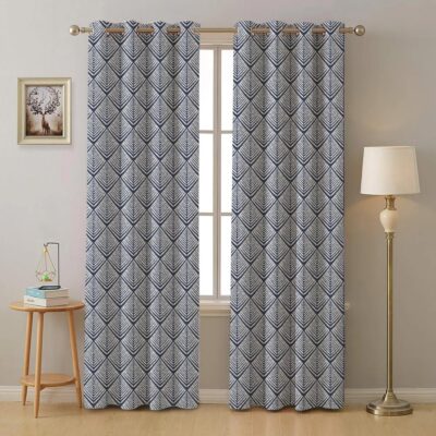 Urban Space Blackout Curtains for Doors – Elegant Room Darkening Decor