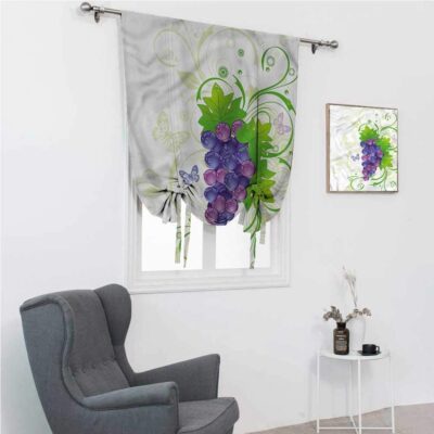 Vine Roman Shades: Elegant Water Droplet Design for Windows, 35″ x 64″