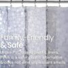 Kuber Industries Waterproof PVC Shower Curtain - 213x137 CM Transparent Design - Image 5