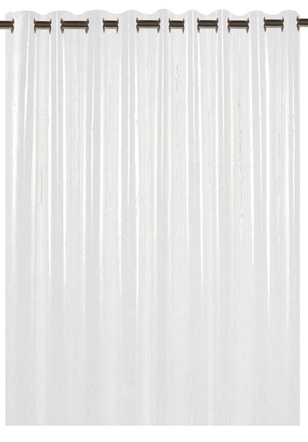 Transparent PVC Eyelet Curtains for Doors and Bathrooms - Waterproof 8 Feet Length - Image 2