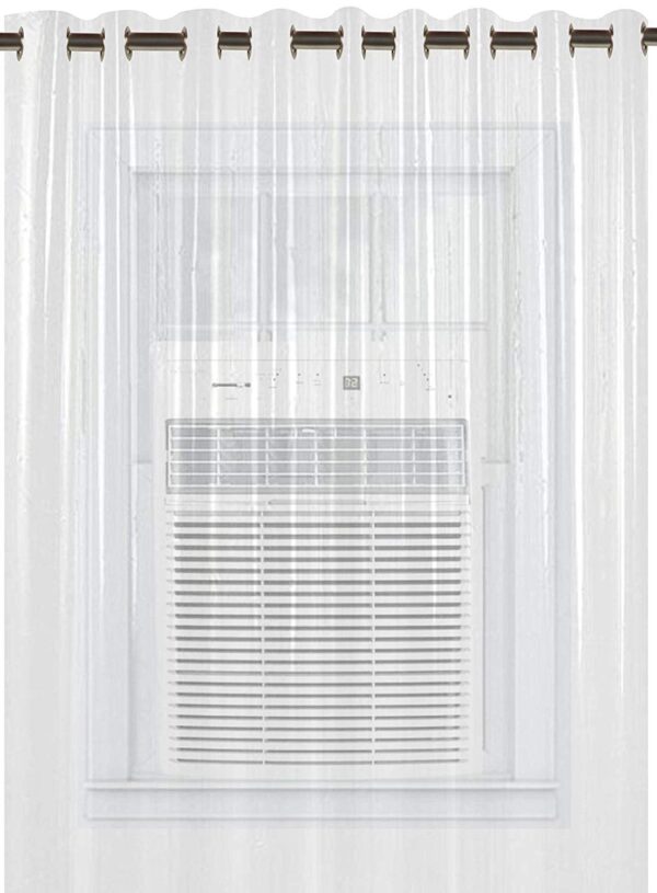 Transparent PVC Eyelet Curtains for Doors and Bathrooms - Waterproof 8 Feet Length - Image 3