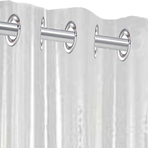 Transparent PVC Eyelet Curtains for Doors and Bathrooms - Waterproof 8 Feet Length - Image 4