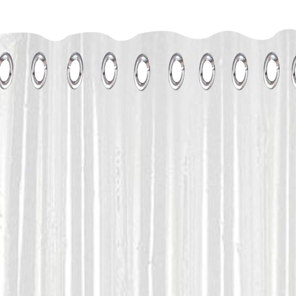 Transparent PVC Eyelet Curtains for Doors and Bathrooms - Waterproof 8 Feet Length - Image 5