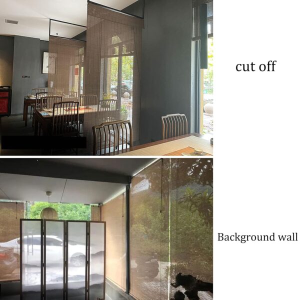 Bamboo Roman Shades: 60% Blackout Roller Shades for Home & Kitchen Decor - Image 3