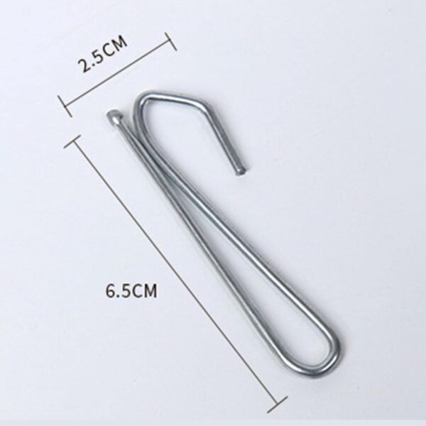 Drapery Hooks Pins for Curtains and Showers - 500PCS Set - Image 2