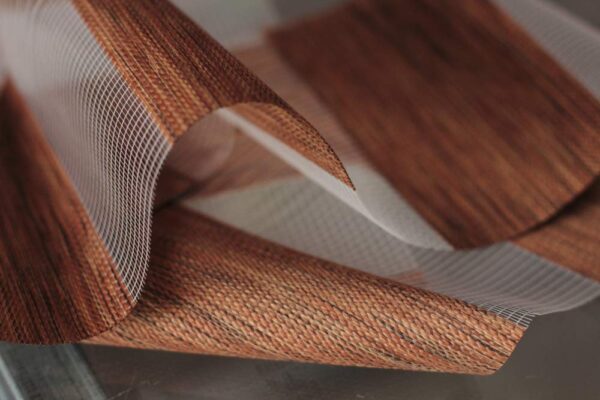 Zebra Wooden Blinds: Stylish Brown Decor for Windows and Outdoor Spaces - Image 2