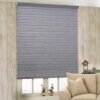 Zebra Blinds: Stylish Grey Polyester Curtains for Windows and Outdoor Decor