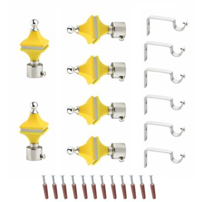 Stylish GLOXY Hexa Shape Curtain Bracket for 1 Inch Rod Supports Stylish GLOXY Hexa Shape Curtain Bracket for 1 Inch Rod Supports