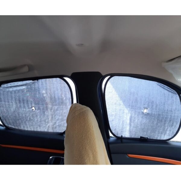 Cosmogear Black Sun Shades for Maruti Suzuki Baleno 2019-2022 Model - Image 2