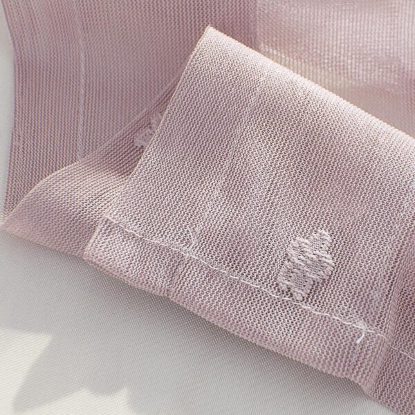 Benix Embroidered Pink Voile Sheer Curtain Valance for Stylish Home Decor - Image 6